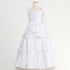 Rain Kids White Bridal Satin Adjustable Corset Dress Little Girl 2T-20 - SophiasStyle.com